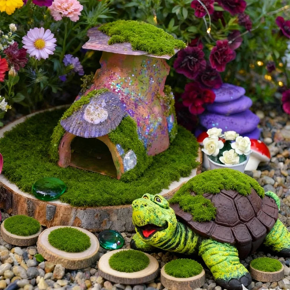 Lush Artificial Moss for Home and Garden Decor, DIY Crafts, and Mini Landscapes