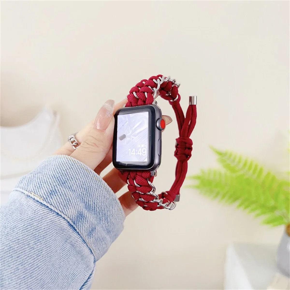 Cinturino per orologio in acciaio inossidabile per gioielli per iWatch serie 10/9/8/7/6/5 cinturino per orologio da polso alla moda 42/44/45/46/49 mm 38/40/41 mm_voghion.com