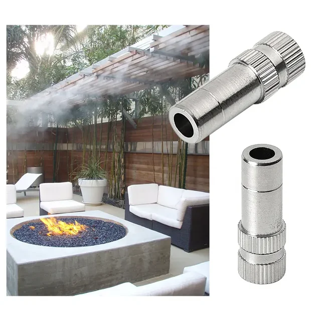 8 Mm-Es Gyors Csatlakoztatás-Bejutó Fúvóka Nyílás Mérete 0,1 Mm ~ 0,8 Sárgaréz Alacsony Nyomású Kerti Tömlő Víz Sprinkler Ködös Hűtő - Image 5