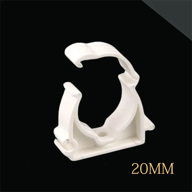 10 Pcs Plastic PPR Water Pipe Clamp Holder With Cover 16mm 20mm 25mm 32mm