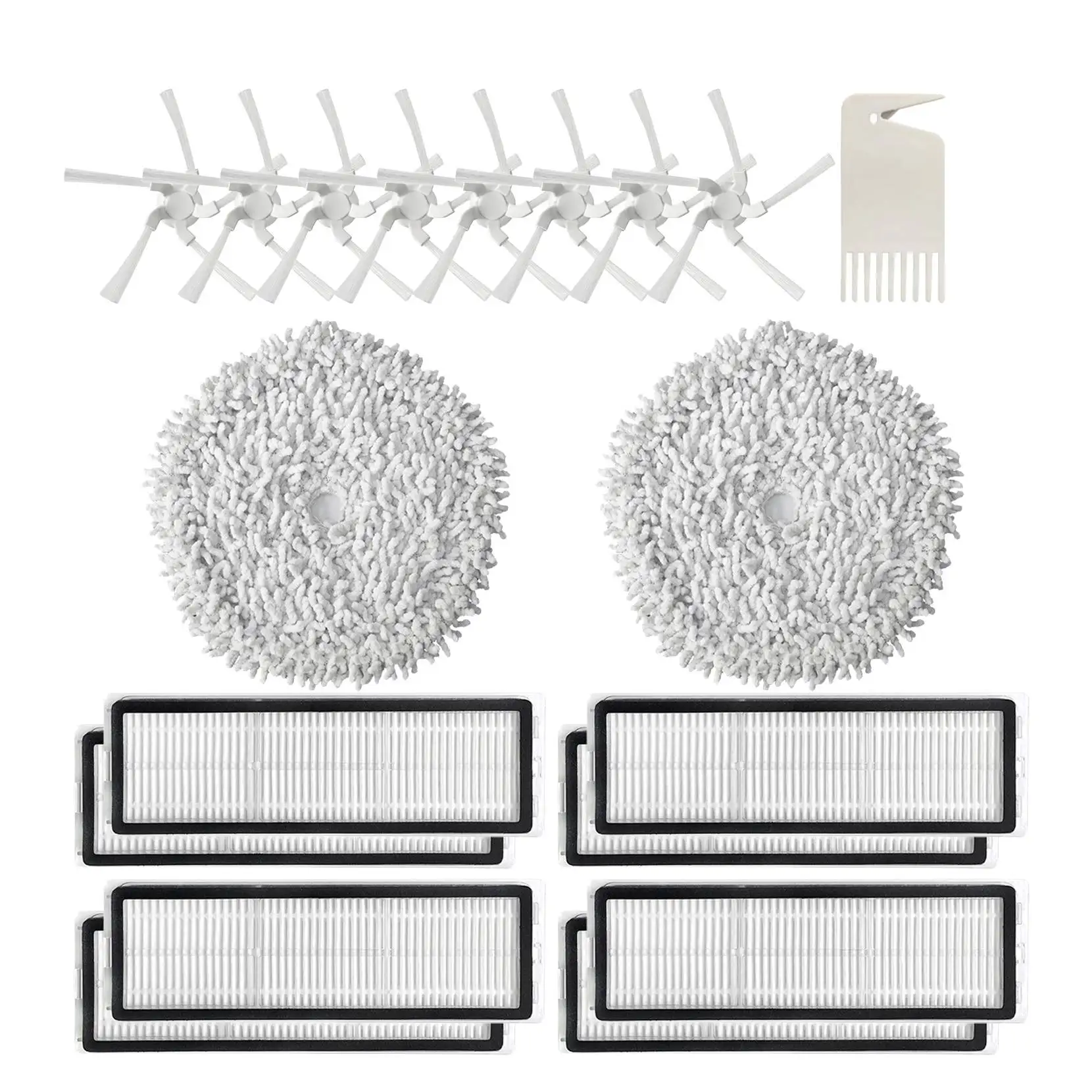 Сменные детали для робота-пылесоса Xiaomi Dreame W10 W10 Pro, насадка на швабру, боковая щетка, фильтр НЕРА, 19 шт.
