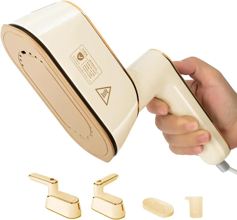 Handheld 2-in-1 Garment Steam Iron with Ceramic Soleplate