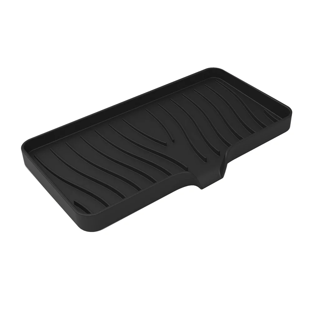 

Silicone Drain Pad Drying Mat Soap Box With Drain Lip For Kitchen Tableware