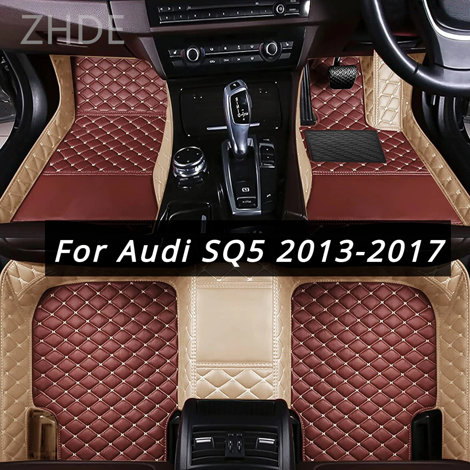 

RHD Custom Car Floor Mats for Audi SQ5 2017 2016 2015 2014 2013 Auto Interiors Accessories Pad Heel Foot Mat Pedal Carpets Cover