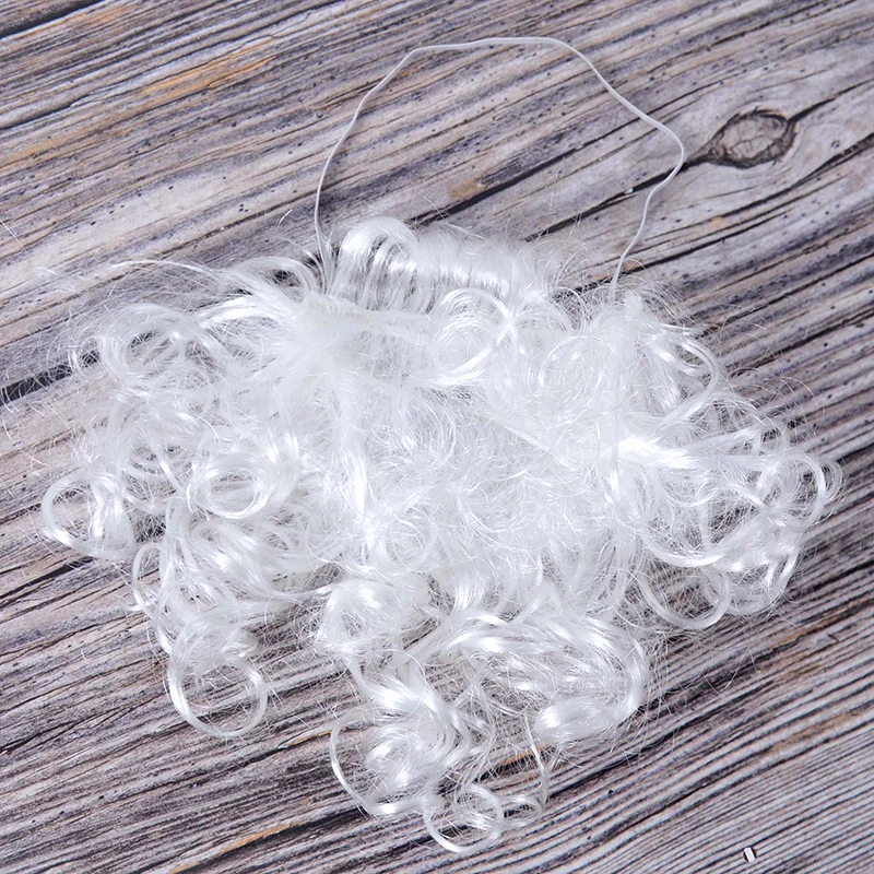 Christmas Fake Beard Santa Claus White Moustache Xmas Cosplay Props 2025 New Year Party Decoration Supplies Kids Toy Gift Favors