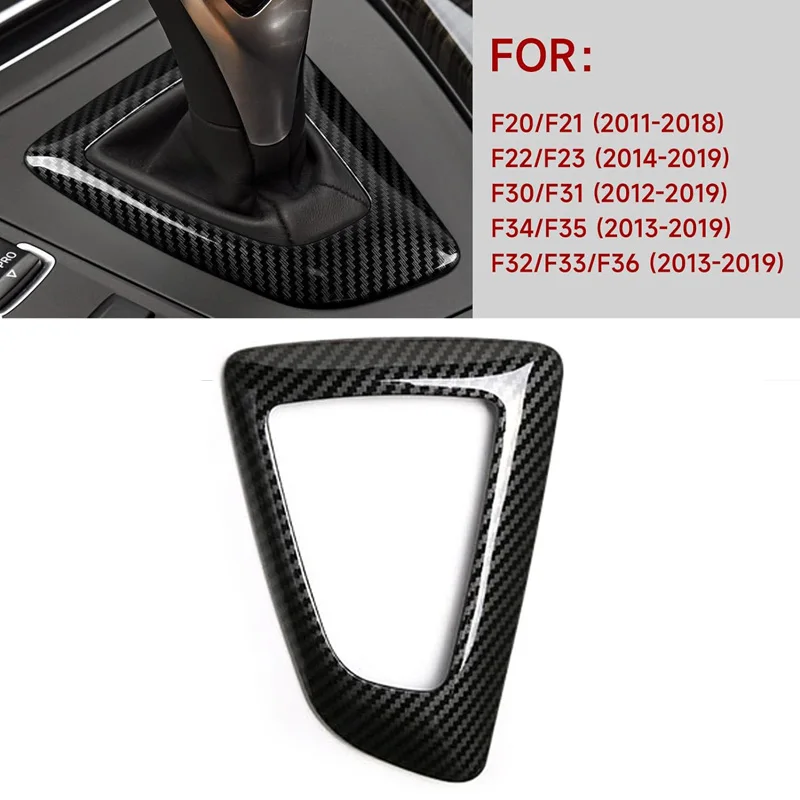Shift Head Base Panel Carbon Fiber Style Center Console Plastic for BMW F21 F20 F22 F23 F30 F31 F32 F34 F33 F35 F36