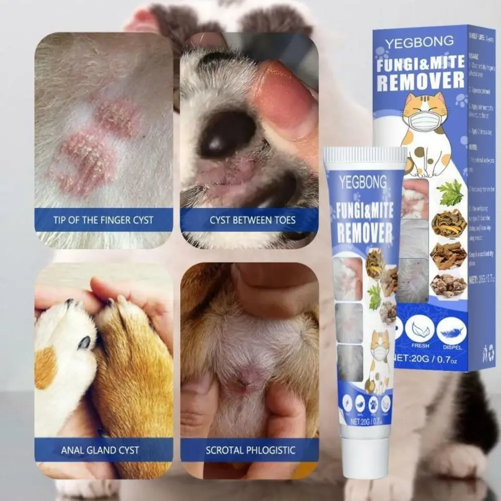 Fungi Mite Remover Killer Cream For Cats & Dog Clean Repels Mites Relieves Pet Accessories