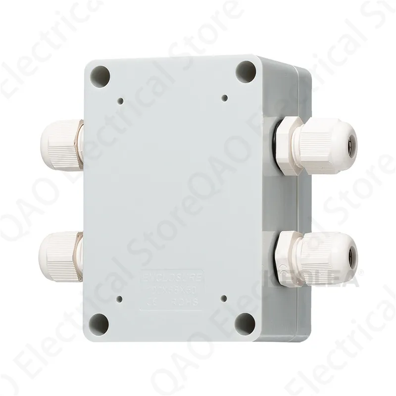 Terminal box plastic household monitoring power supply terminal outdoor waterproof threading cable distribution line sealed box