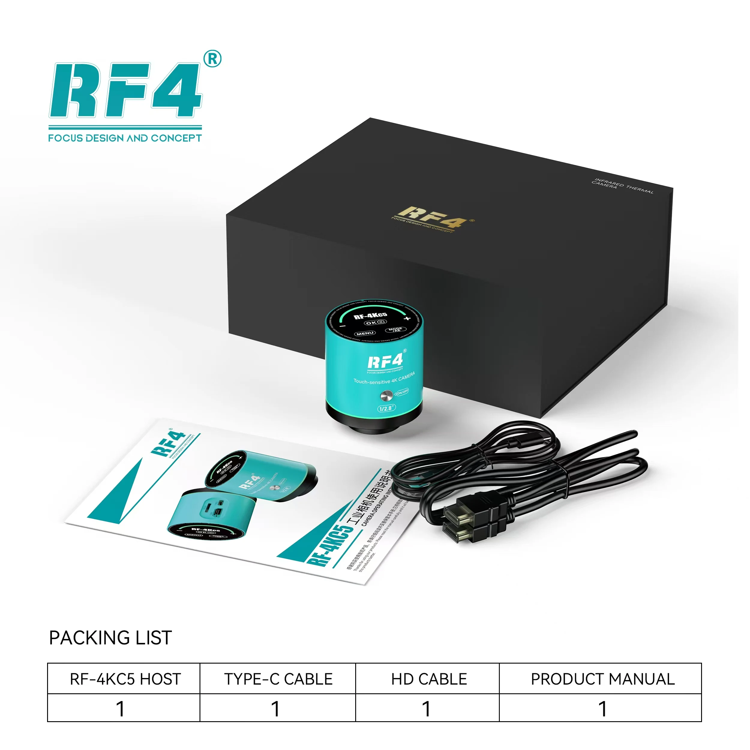RF4 RF-4KC5 Microscope Camera 1 RF4 RF-4KC5 Microscope Camera 1