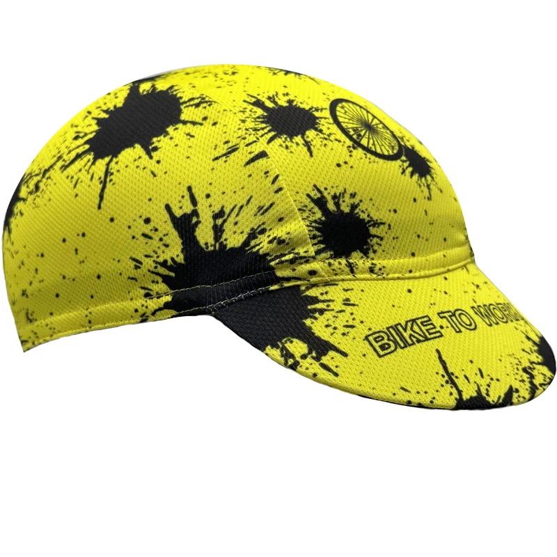 

New Classical Yellow Sweat absortion Cycling Cap Woman Man