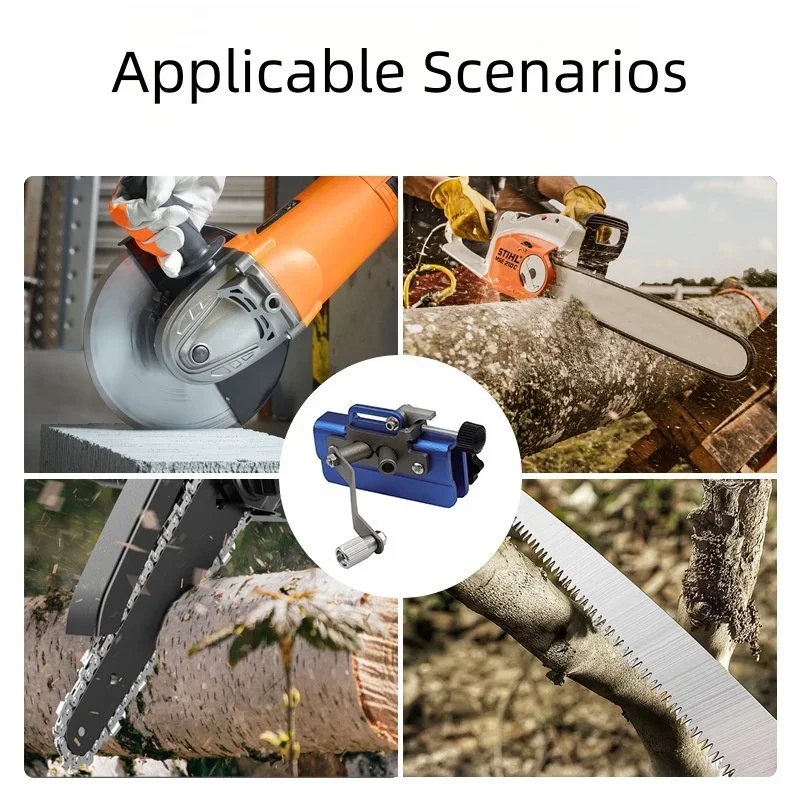 Hand Grinder Portable Chain Clamp Grinding Blade Detachable