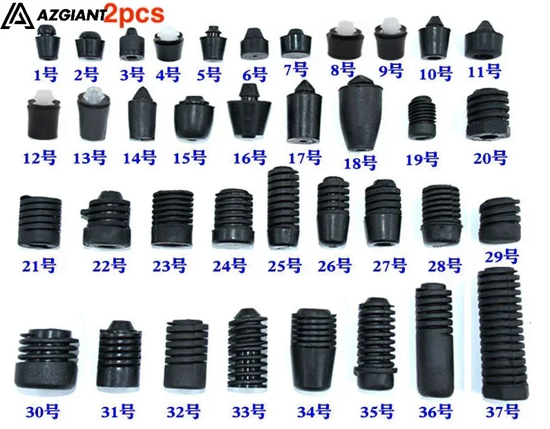 50 Bouchons Caoutchouc Antichocs Pour Voiture - Protection Portes, Capot, Coffre - Taille 2x1.4x1.4cm - 10