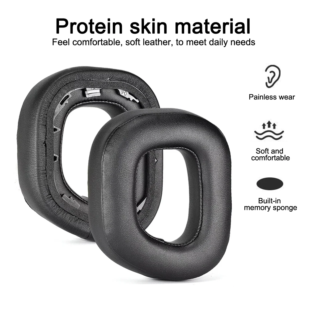1 Pair Ear Pads for CORSAIR HS80 RGB Headphones Replacement Soft Foam Cushion Cover Breathable High Quality Earpads