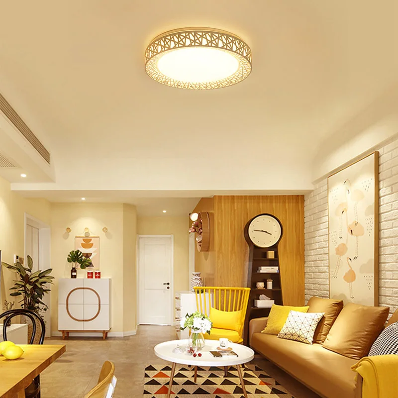 LED Ceiling Light Bird Nest Round Lamp Modern Fixtures Surface Ceiling Lamp For Living Room Bedroom Kitchen Surface PR