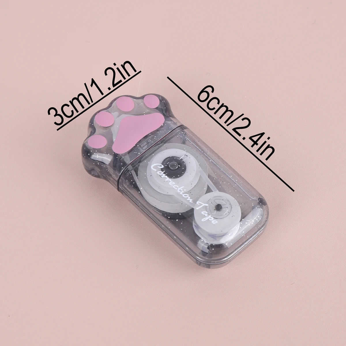 1 Creative cat's claw correction tape, a fashionable and portable learning accessory Error correction tape, school supplies