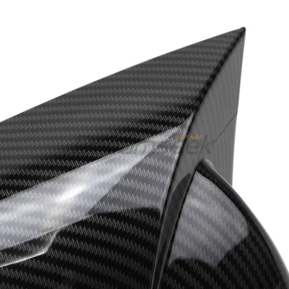 Side Door Wing Rearview Mirror Cover Cap For Mercedes-Benz GLC GLB C E S Class W205 W213 C217 Carbon Fiber Style Trim W/ Turn