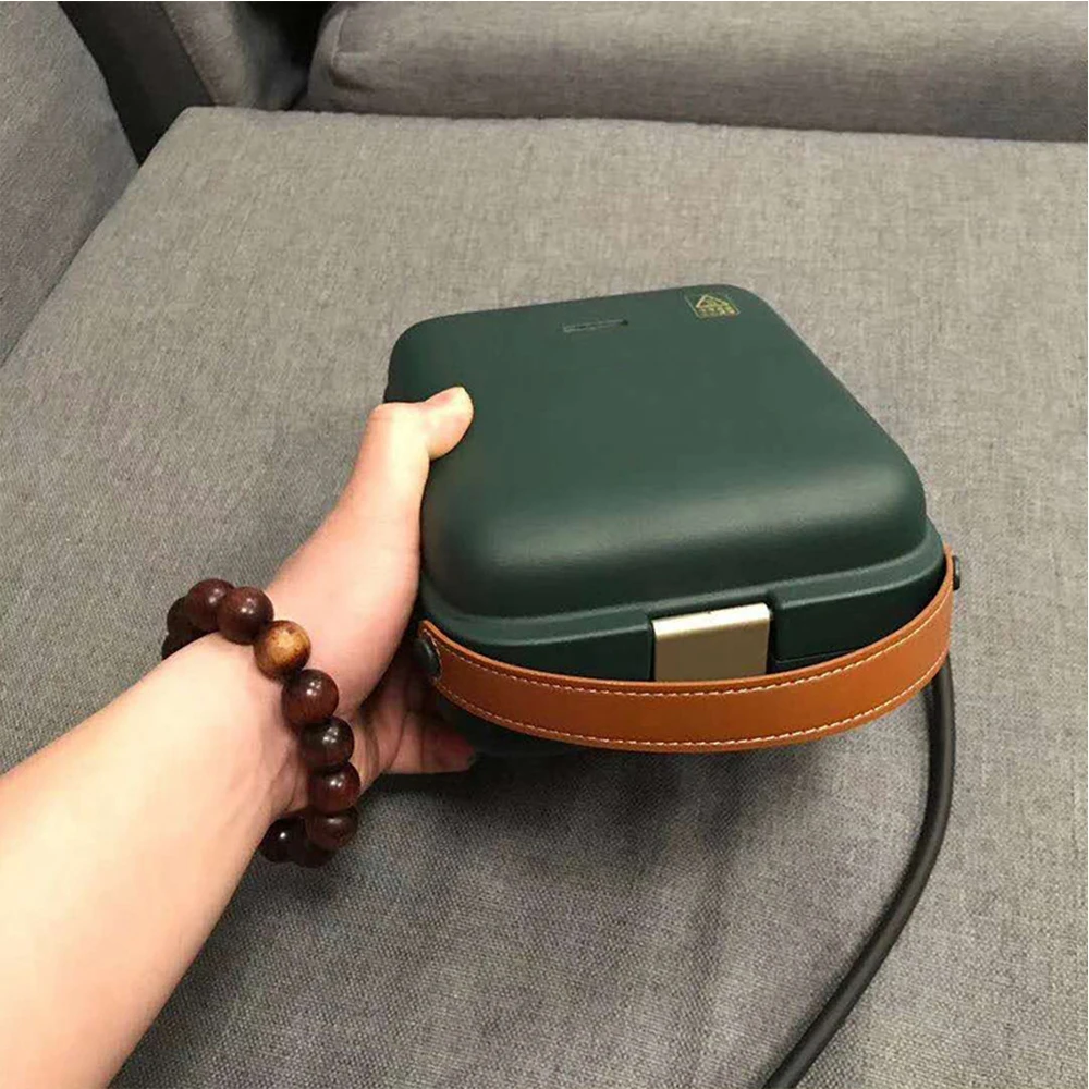 

Household Dark Green Electric Sandwich Maker Multi-baker Toaster Baking Waffle Breakfast Machine Sandwichera Bread Maker