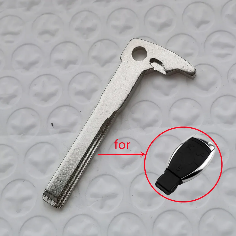 1Pcs Replacement Uncut Emergency Spare Key Blade For Mercedes Benz 2008 E300 C200 C300 S350 S300 S500