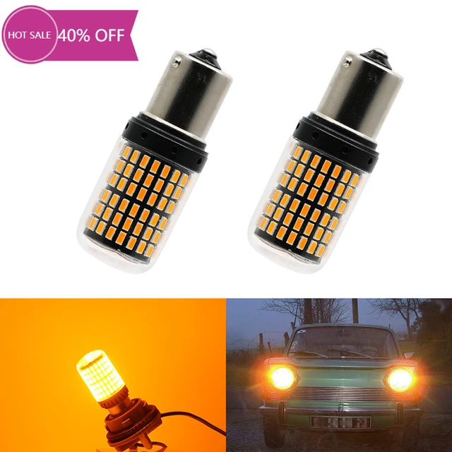 2PCS 3014 144SMD Canbus 1156 BA15S P21W BAU15S PY21W 1157 BAY15D P21/5W T20  W21W 7440 W21/5W 7443 LED Bulb For Turn Signal Light - AliExpress