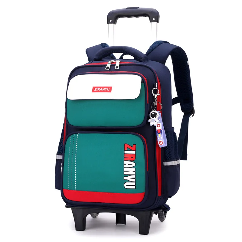 Zaini rotanti per bambini della scuola primaria Trolley Zaino per studenti delle scuole Borsa con ruote Zaini per il ritorno a scuola con ruote - immagine 6