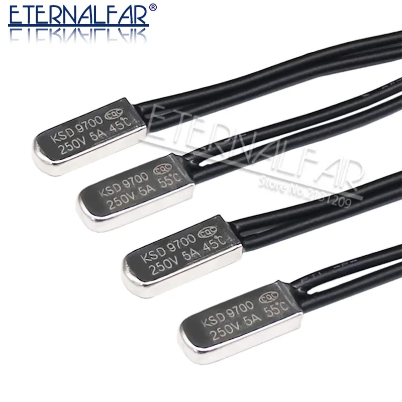 Thermal Fuse Temperature Switch KSD9700 5A 250V 15C 35C 40C 55C 60C 75C 80C 85C 90C 95C 100C 155C NO NC Thermostat Thermal Protector fuses Temperature Switch