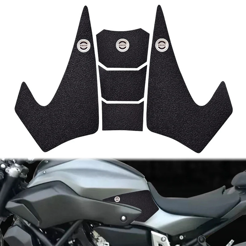 

For YAMAHA MT07 2014-2021 Motorcycle Tank Knee Grip Protector Side Pad Fuel Tank Anti Slip Decor Sticker Motorcycle Accessories