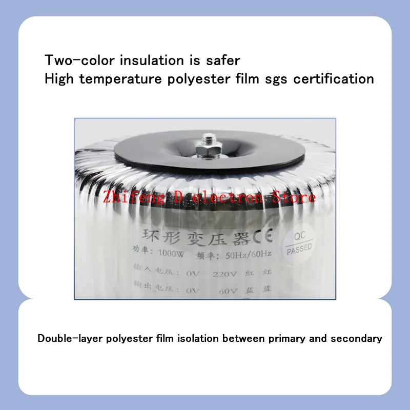 400W 220V to 12V-80V Toroidal transformer, power amplifier power transformer or for stepper motor
