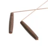 2pcs Pure Copper Metal Detector Rod Water Witching Portable Dragon Seeking Divination Tool With Wooden Handles Dowsing Rod 4