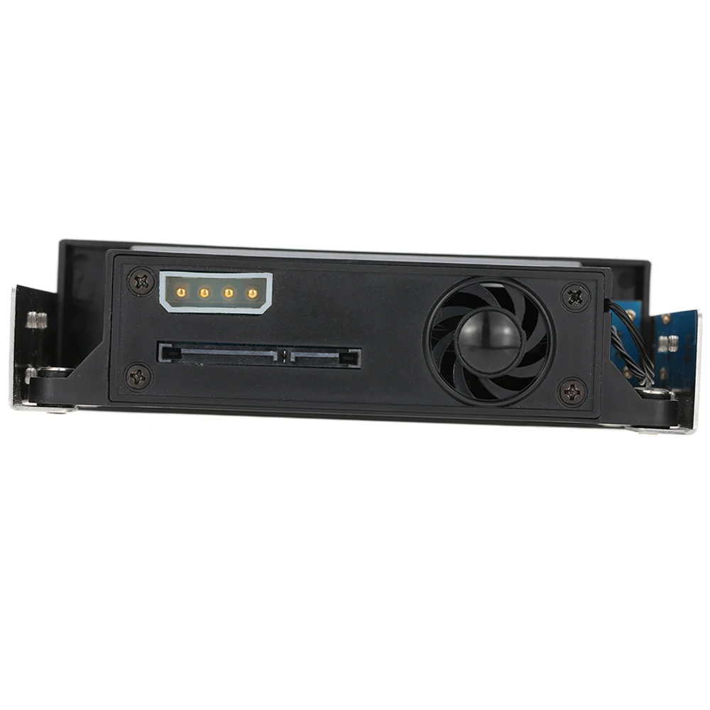 표시등 지원 핫스왑 내장형 싱글 베이 모바일 랙 인클로저(LED 포함) 2.5/3.5인치 SATA HDD SSD용 PC 5.25'' 베이 호환