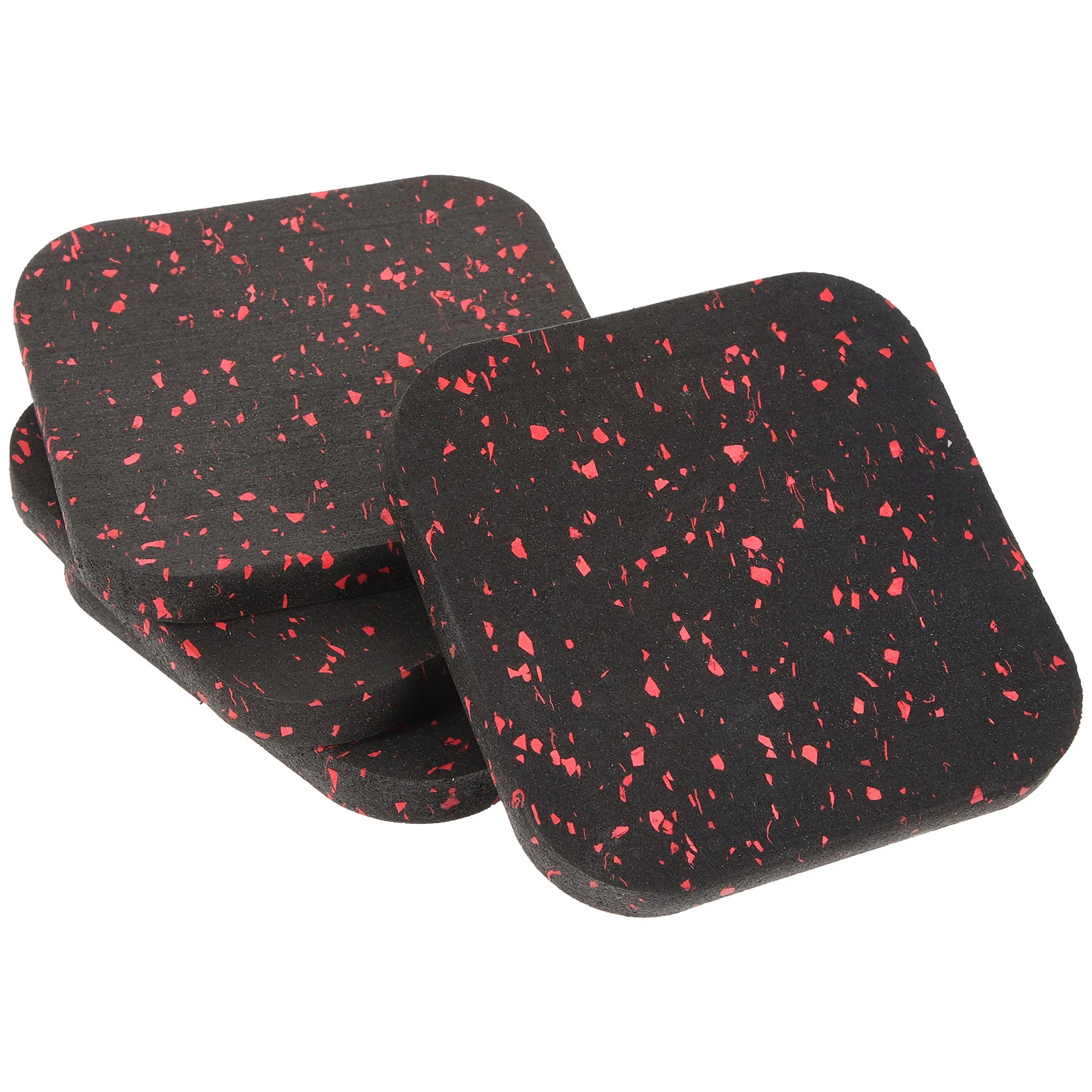 

4pcs Exercise Equipment Cushions Rubber Treadmill Mats Fitness Floor Mat Protectors