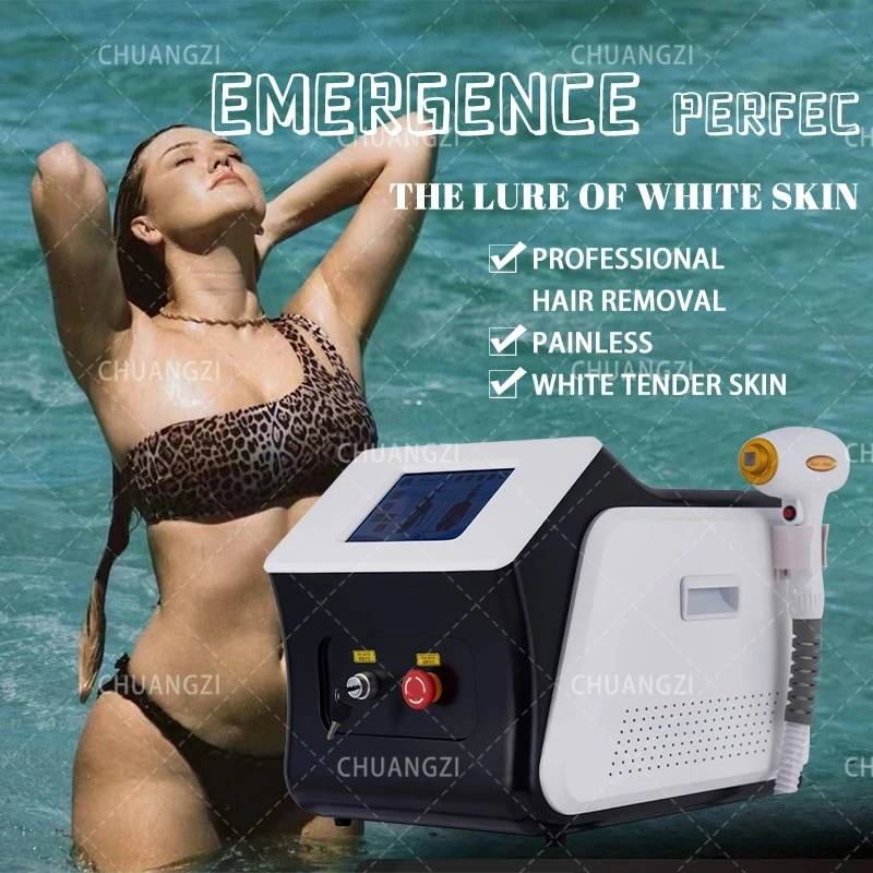 New CE certified beauty salon equipment Ice Platinum laser diode laser hair removal machine painless