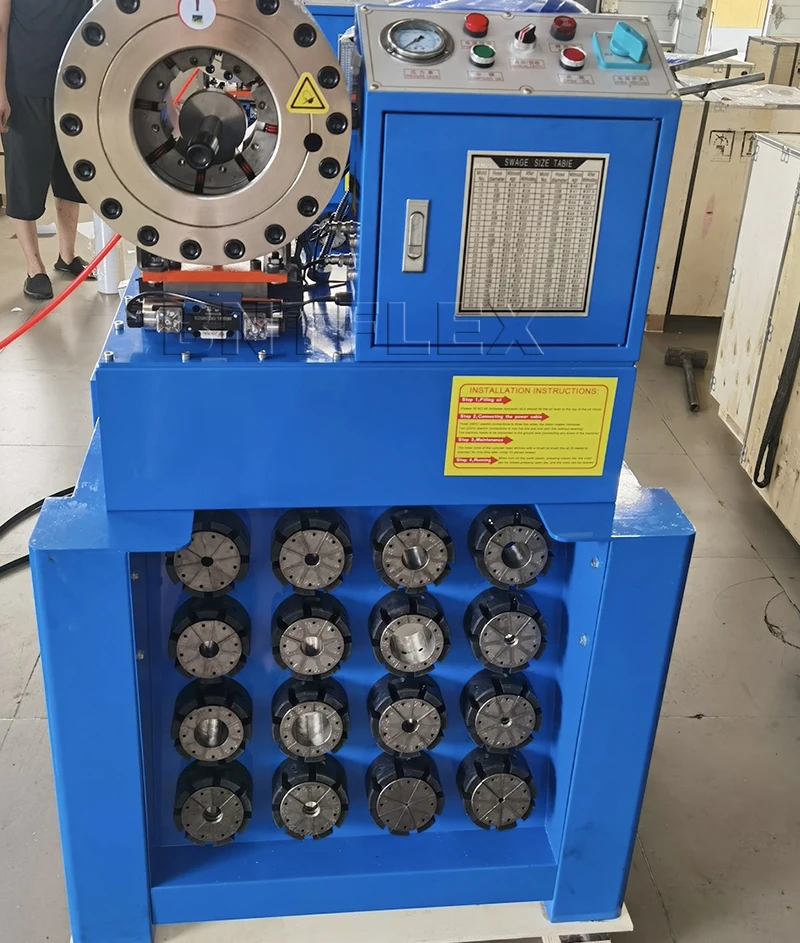 BNT-P69 Electric hydraulic hose crimping machine 2 inch with quick dies tool and dies storage 5