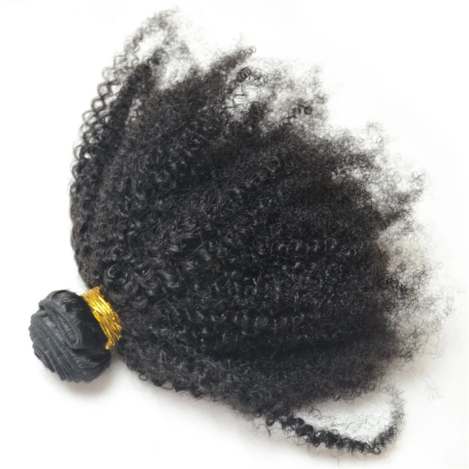 Brazilian Afro Kinky Curly Human Hair Bundles 4b 4c Afro kinky Bulk Human Hair Weave Bundle Deal Extensions