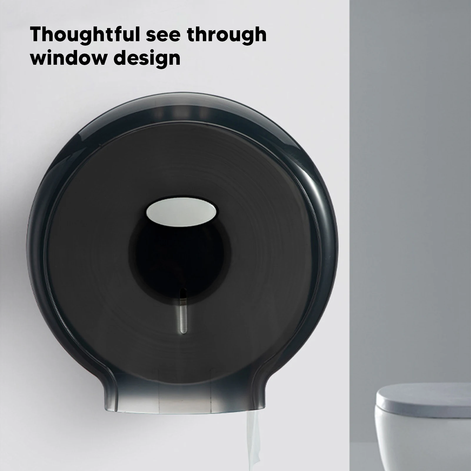 Toilet Paper Holder Box Waterproof Wall Mount Jumbo Paper Roll Dispenser for Single Roll Tissue Punch Holder Bathroom Accessory