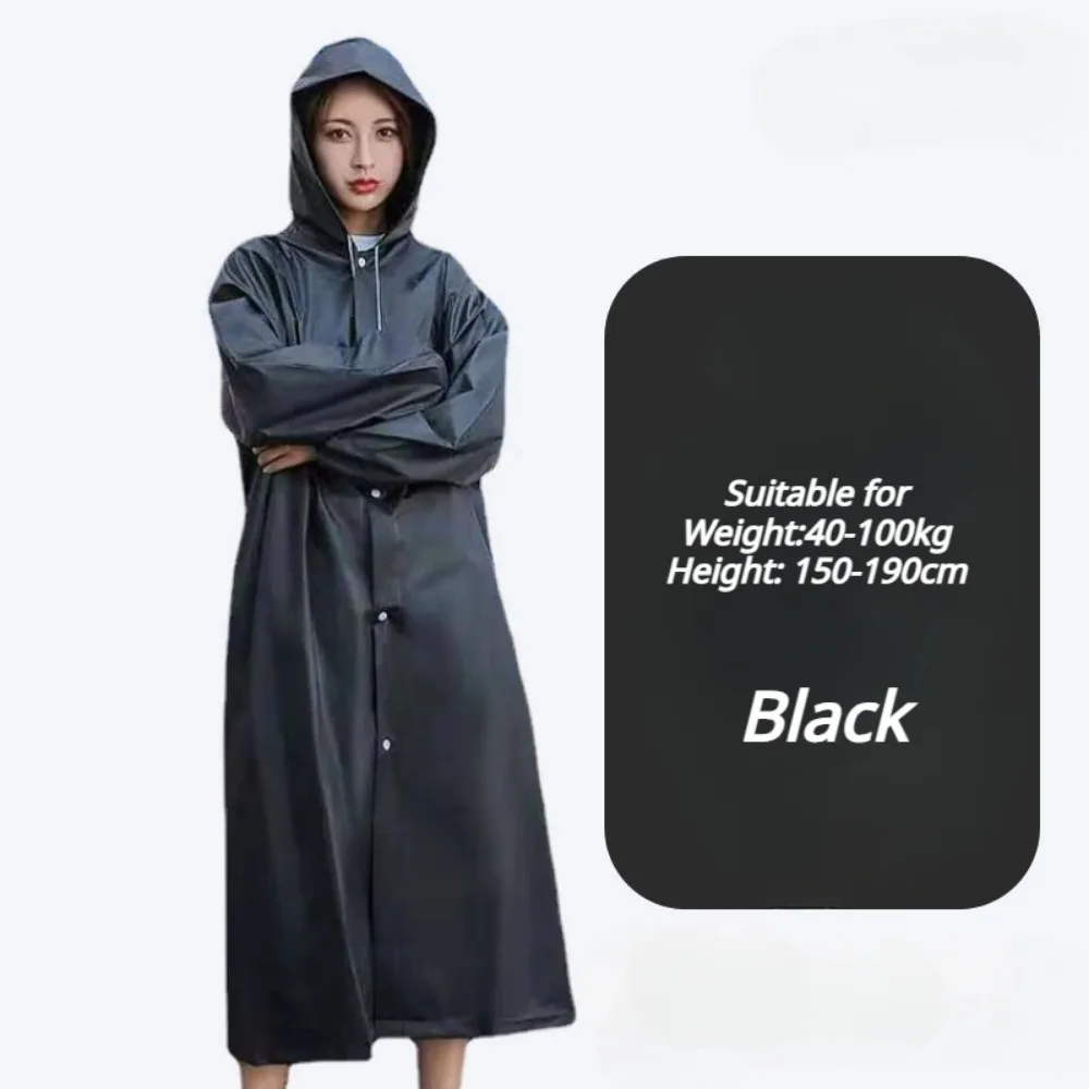 Adult Waterproof Raincoat Hooded for Outdoor Motorcycle Cycling Hiking Fishing