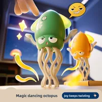 Jouets de calmar dansant électronique avec lumière et musique, calmar plat couché à Induction amusant, développement interactif pour tout-petits, cadeaux pour le ventre 2