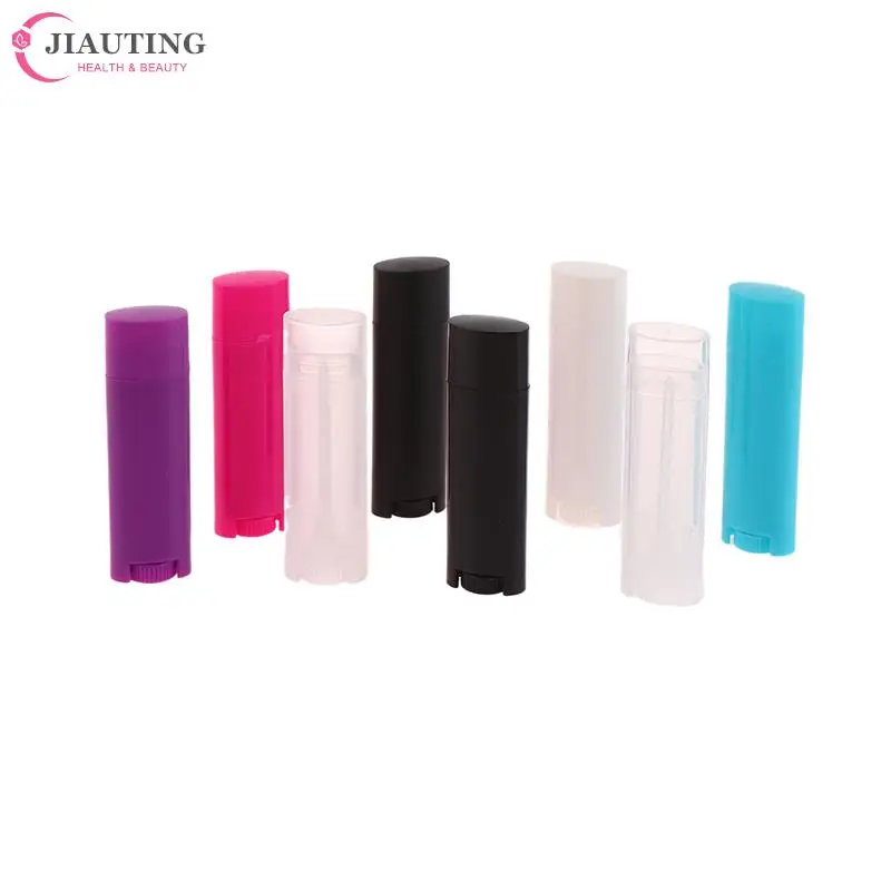 

1Pcs Mini Empty Refillable Bottle 4.5g Plastic DIY Lipstick Lip Balm Tubes Portable Cosmetic Deodorant Containers For Travel