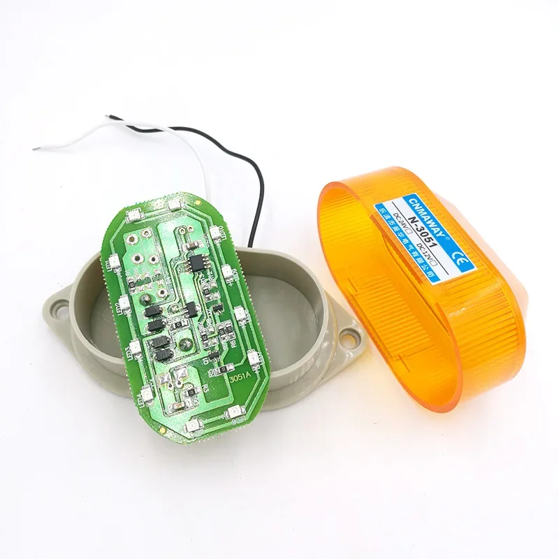 N-3051 표시등 스트로브 신호 경고등 램프 소형 점멸등 보안 경보 12V 24V 220V LED IP44