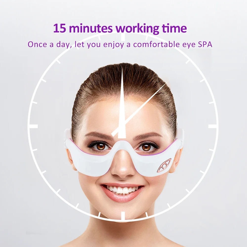 Eye Massager Electric Anti Wrinkle Aging Eye Care Beauty Tool Massage Rechargeable Fatigue Relief Device