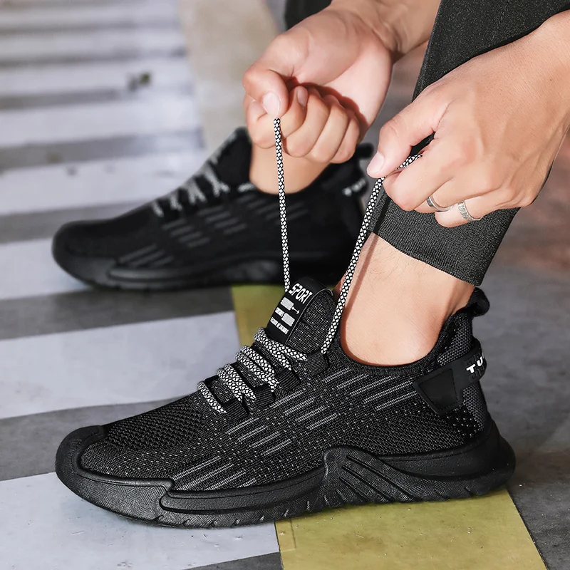 Scarpe da ginnastica da uomo Scarpe da corsa Sneakers stringate Uomo da passeggio Scarpe da tennis da palestra Scarpe sportive da esterno traspiranti in mesh_voghion.com