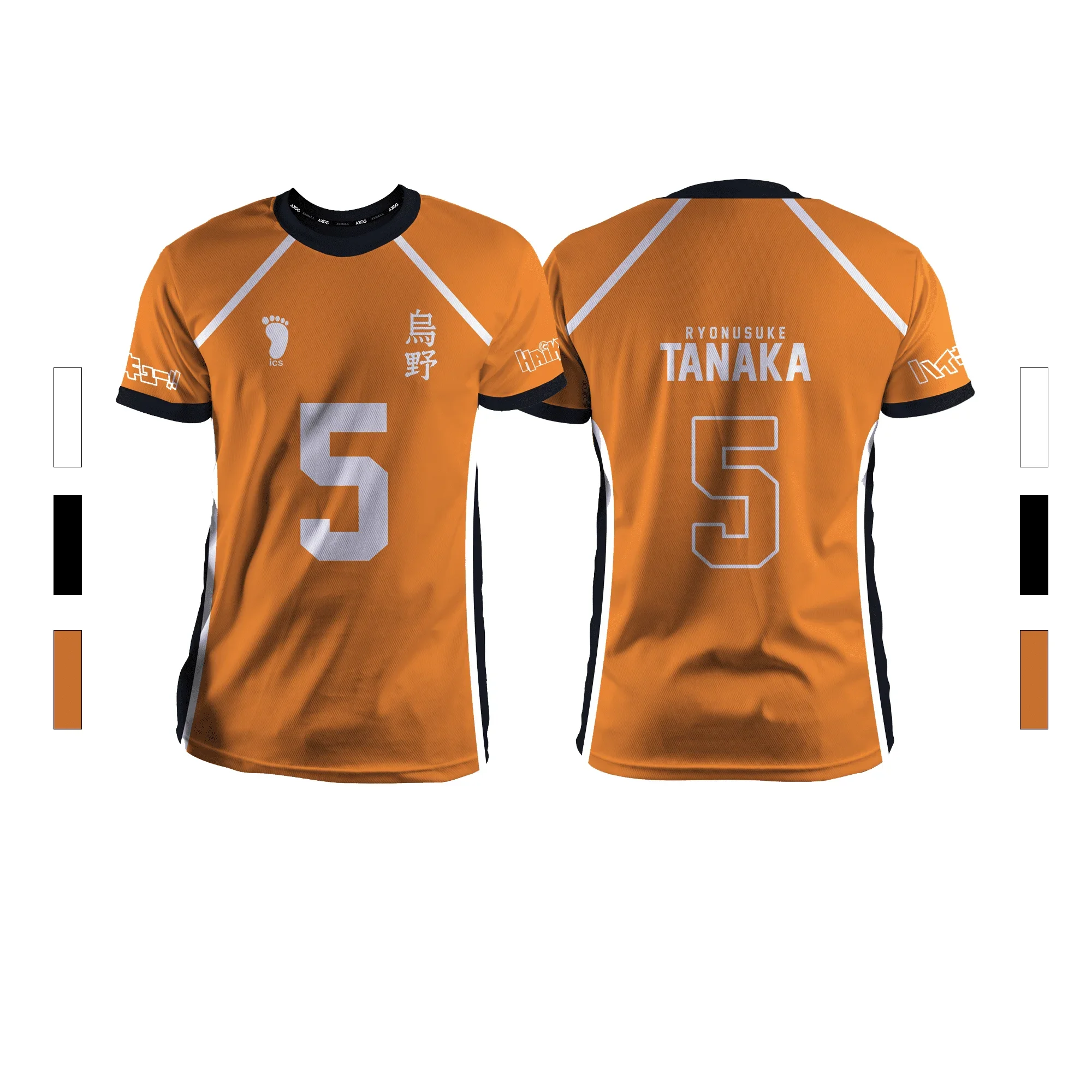 2026 Sommer Neue Herren Sport Mode Lässiges Bequemes Atmungsaktives Volleyball Anime Unisex Kurzarm Rundhals T-Shirt – Detail 11