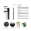 Modern Glass Vessel Sink Basin Set with ORB Faucet Countertop Combo Kit and Pop-up Drain Unique Transparent Design Durable 6