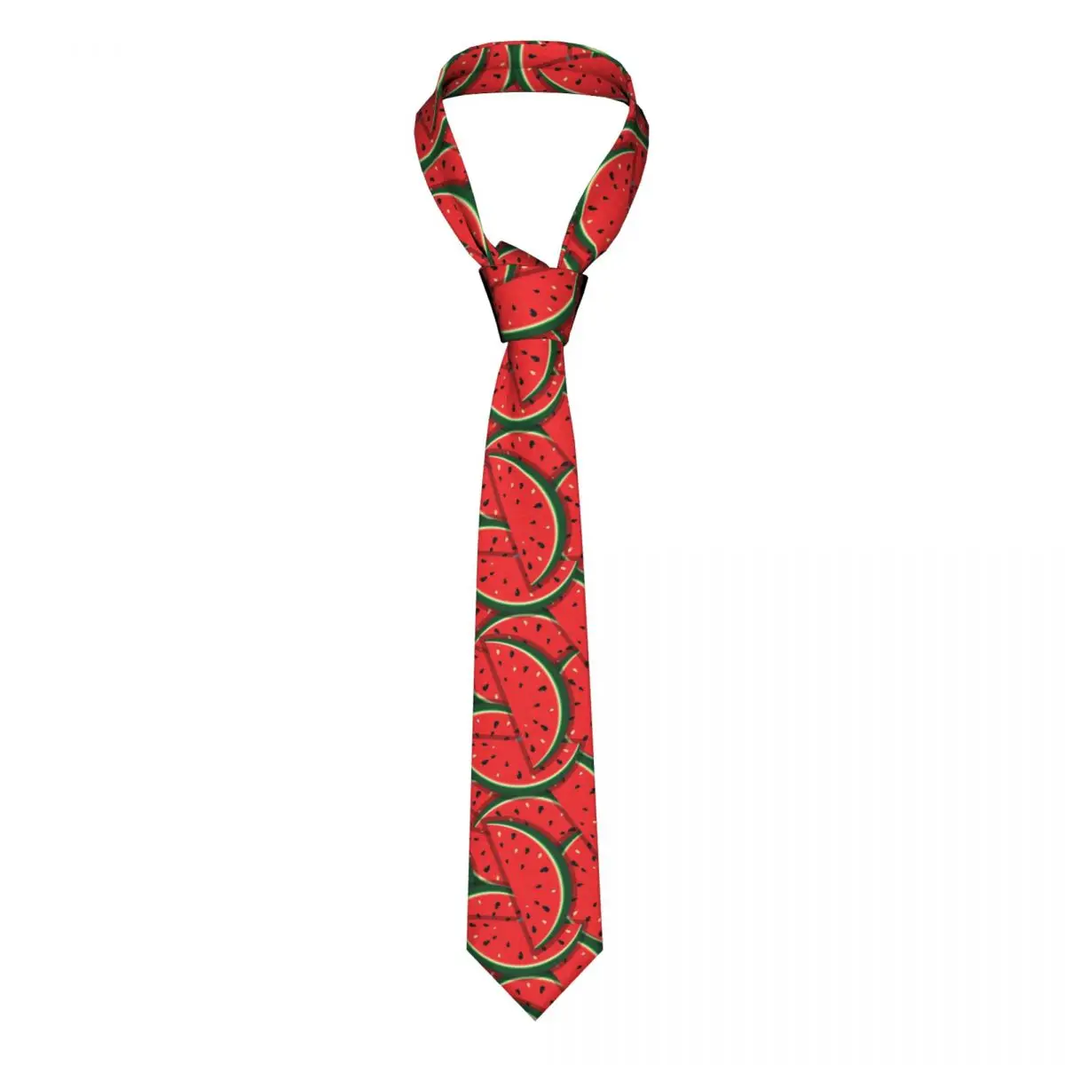 

Mens Tie Classic Skinny Fresh Slices Of Red Watermelon Neckties Narrow Collar Slim Casual Tie Accessories Gift