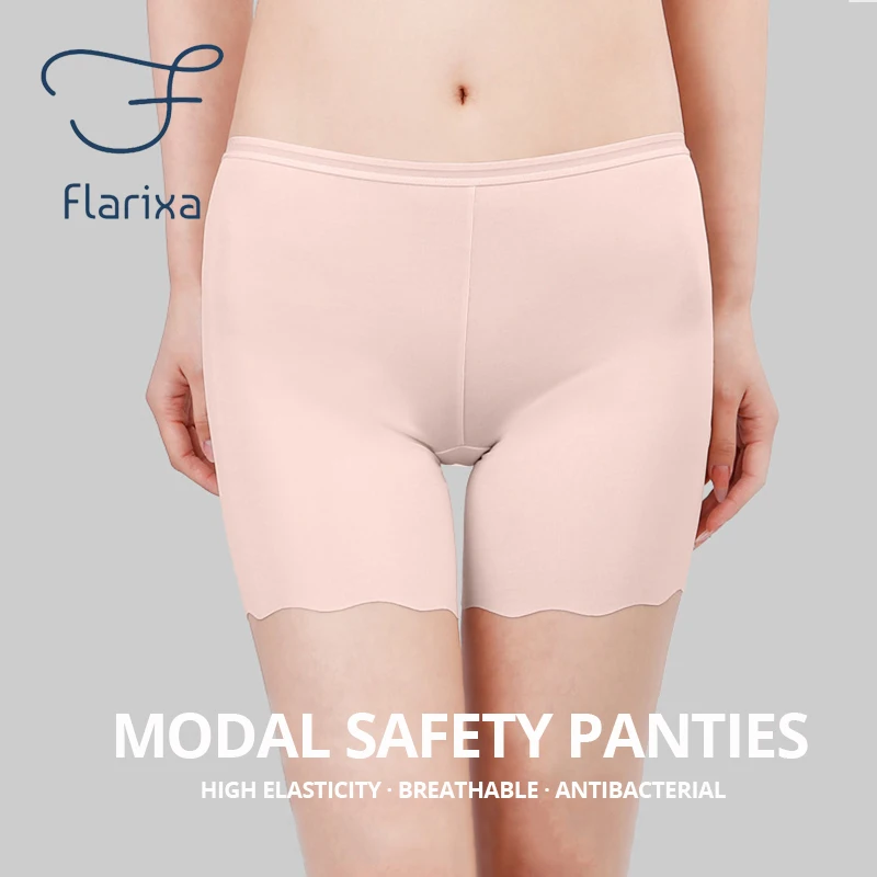 Flarixa Protective Slip Shorts Under the Skirts BoyShorts Women