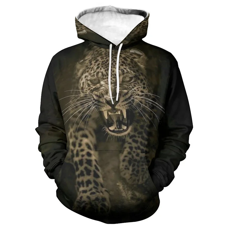 thumbnail image 1 of Sudaderas con capucha con estampado de leopardo y animales para hombre, sudaderas de moda, sudaderas de diseñador, ropa de calle de gran tamaño, abrigos para hombre, 1 of 5