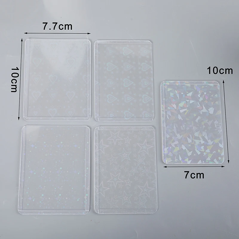 10pcs Star Love Heart Kpop Photocard Toploader Photo Card Sleeves Idol Photo Cards Protective Case 6