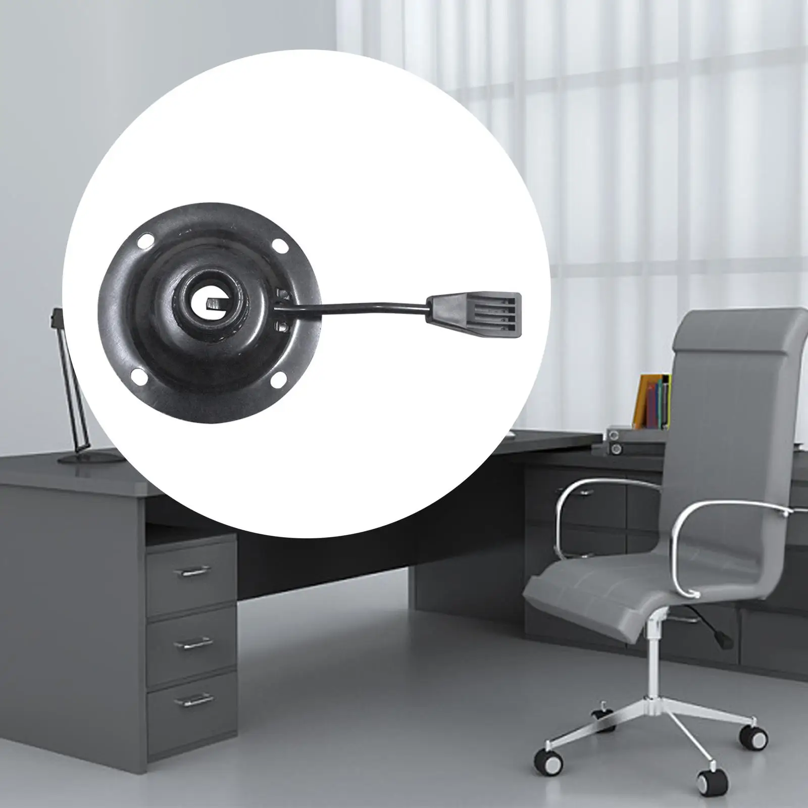 Office Chair Tilt Swivel Plate Bar Stool Ironware Seat Swivel Base Mount Plate Office Chair Tilt Accessories for Bar Stool