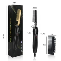 Heating Comb Electric Blow Brush Hairdressing Styling Tools for Man Beard Women Hair Hot Heating Comb Gifts 2