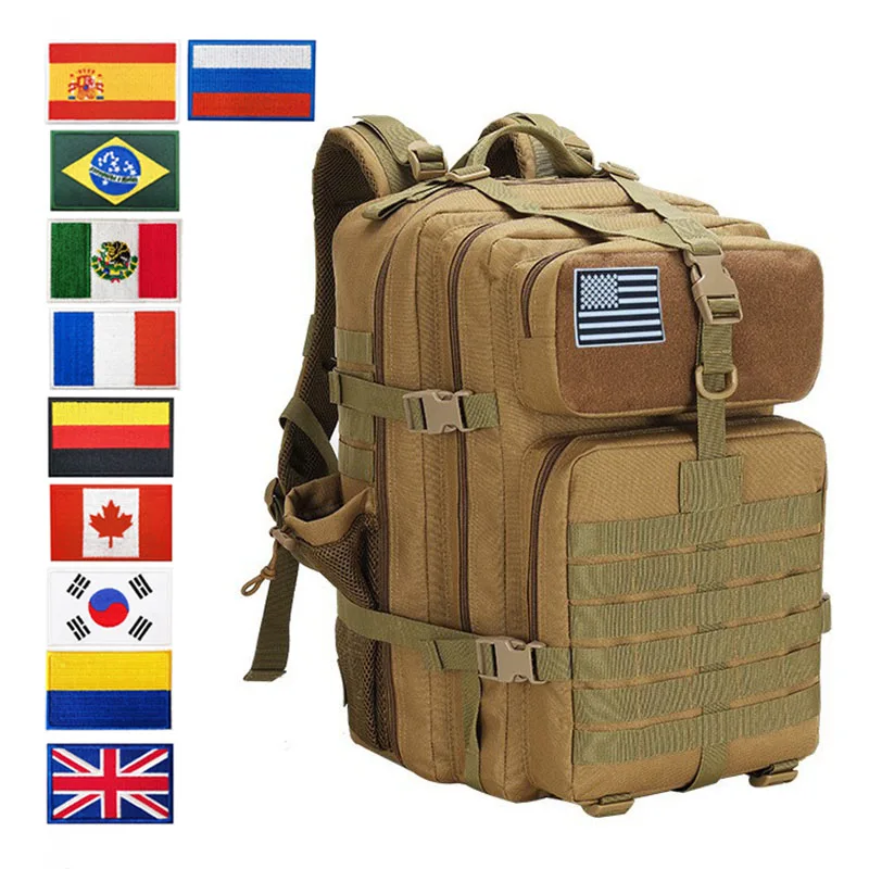 

New Tactical Backpack Large Capacity 45L Travel Bag Military Army Molle Assault Rucksack Cycling Hunting Hiking Camping Backpack
