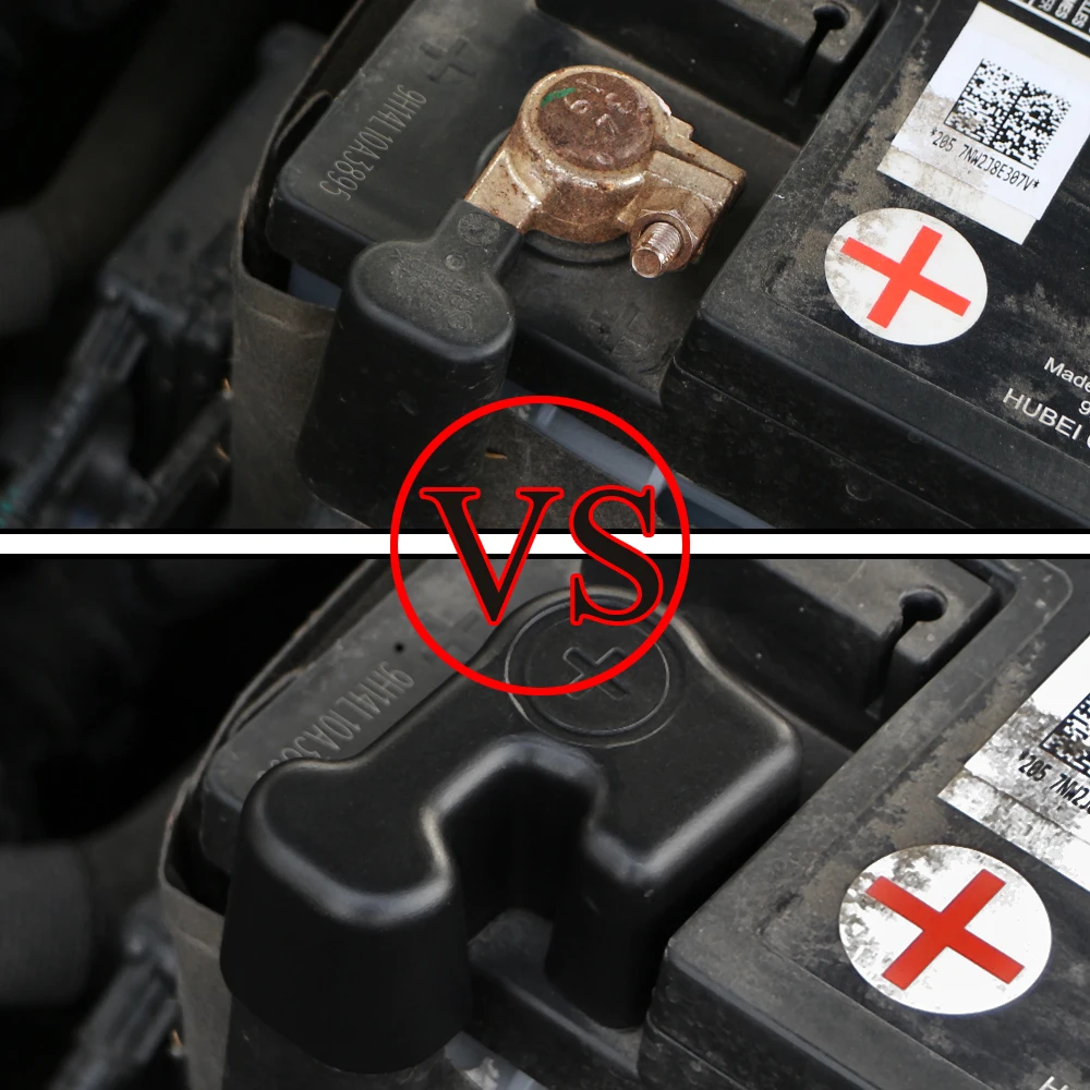 Car engine start button cover,car engine start button sticker,car engine start button Color My Life ABS Car Engine Battery Positive Interface Waterproof Dustproof Protection Cover for Vw Golf 5 6 7 Accessories